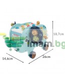 Образователен слон сортер пъзел, манипулационна дъска, блокчета, чук